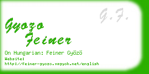 gyozo feiner business card