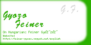 gyozo feiner business card